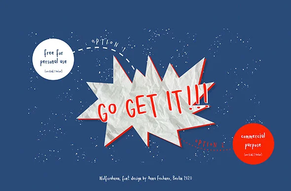 Wolfsruhnen 可爱儿童卡通手写英文字体品牌logo标识排版版式字体 - Image 8