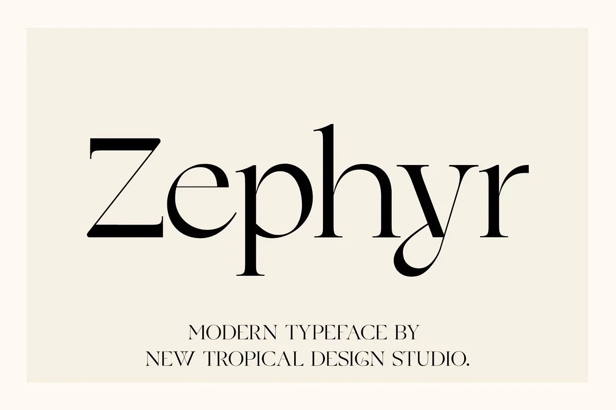 Zephyr - Modern Serif Font - Image 1
