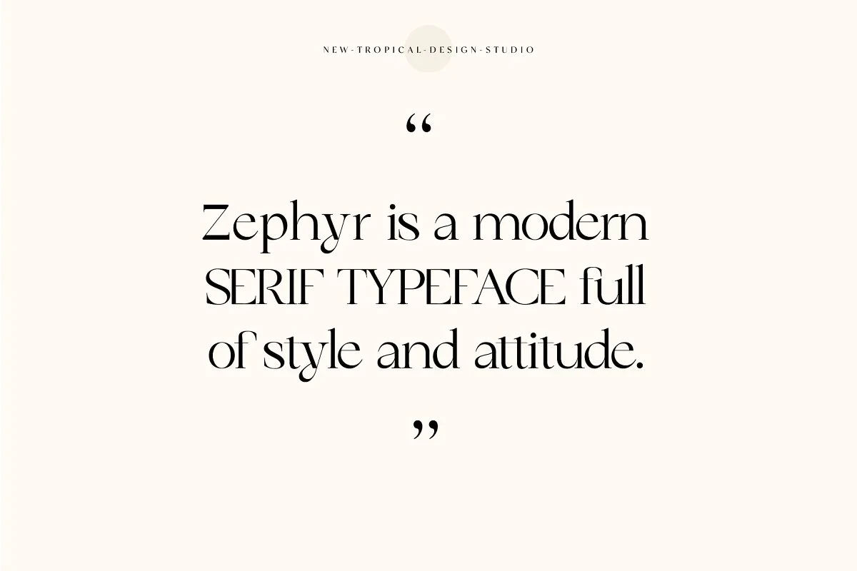 Zephyr - Modern Serif Font - Image 8