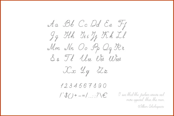 优雅书写体连笔英文字体潮牌品牌草书字体 - Image 2