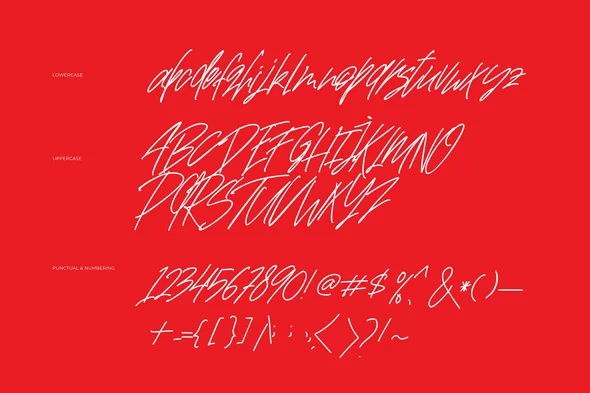 手写钢笔连笔英文字体个性签名字体 - Image 3