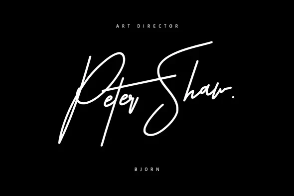 优雅手写英文字体潮牌花饰签名字体 - Image 3