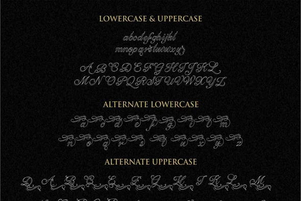 Ballegra Script Outline & Solid. - Image 2