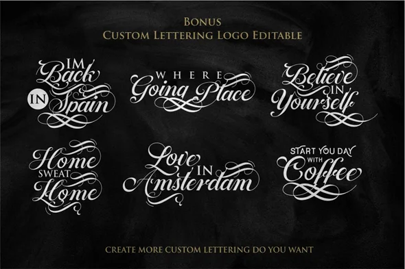 Ballegra Script Outline & Solid. - Image 9