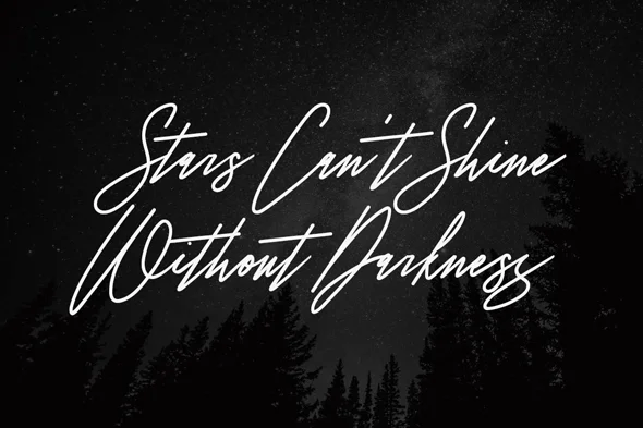 现代优美钢笔手写英文字体商标博客婚礼字体 - Image 4