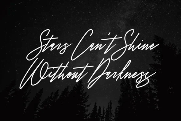 现代优美钢笔手写英文字体商标博客婚礼字体 - Image 4