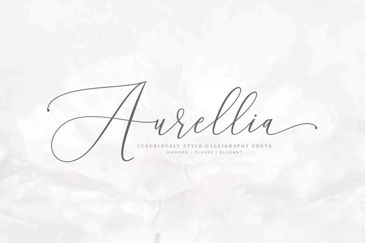Aurellia Script Classy Fonts - Image 1