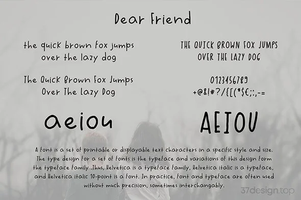 儿童文艺英文手写体海报品牌logo标识字体排版字体mac下载 - Image 2