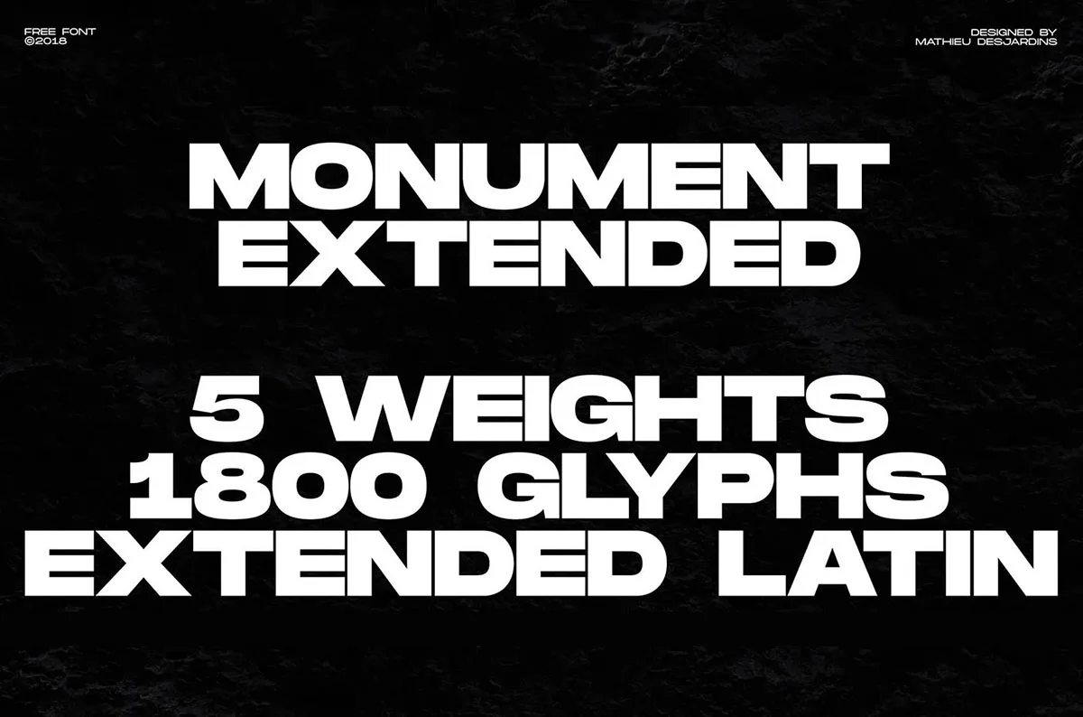 Monument Extended Font Family - Image 1