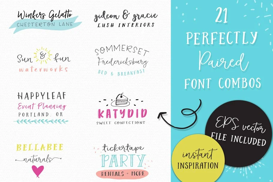 Angie Makes Font Bundle of Glory英文手写花体 - Image 3