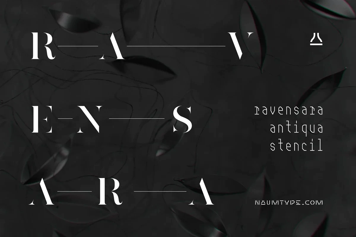 Ravensara Stencil | 9 fonts - Image 1