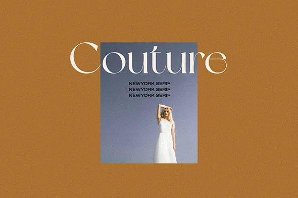 NewYork 免费商用现代潮流衬线英文字体logo品牌标识字体下载 - Image 13