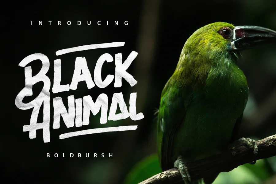Black Animal Typeface - Image 1