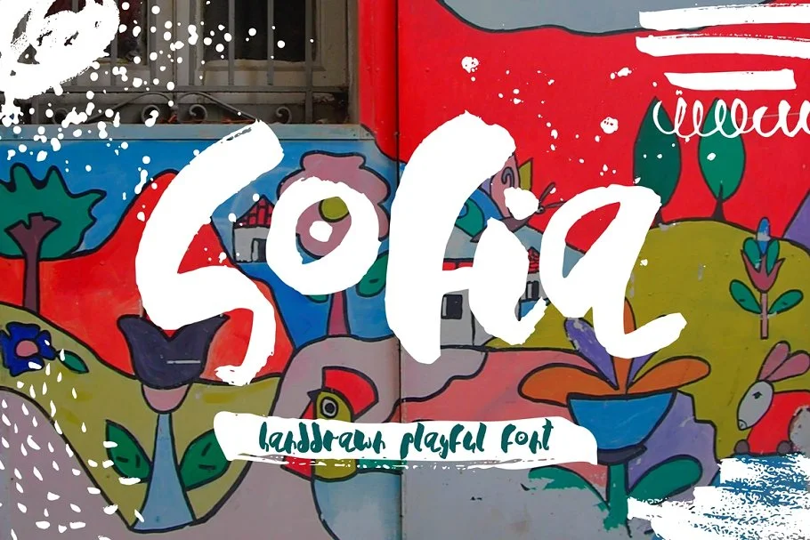 Sofia - Handdrawn Playful Font - Image 1