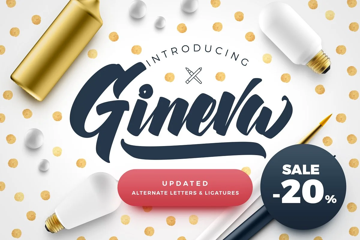 Gineva Script Font - Image 1