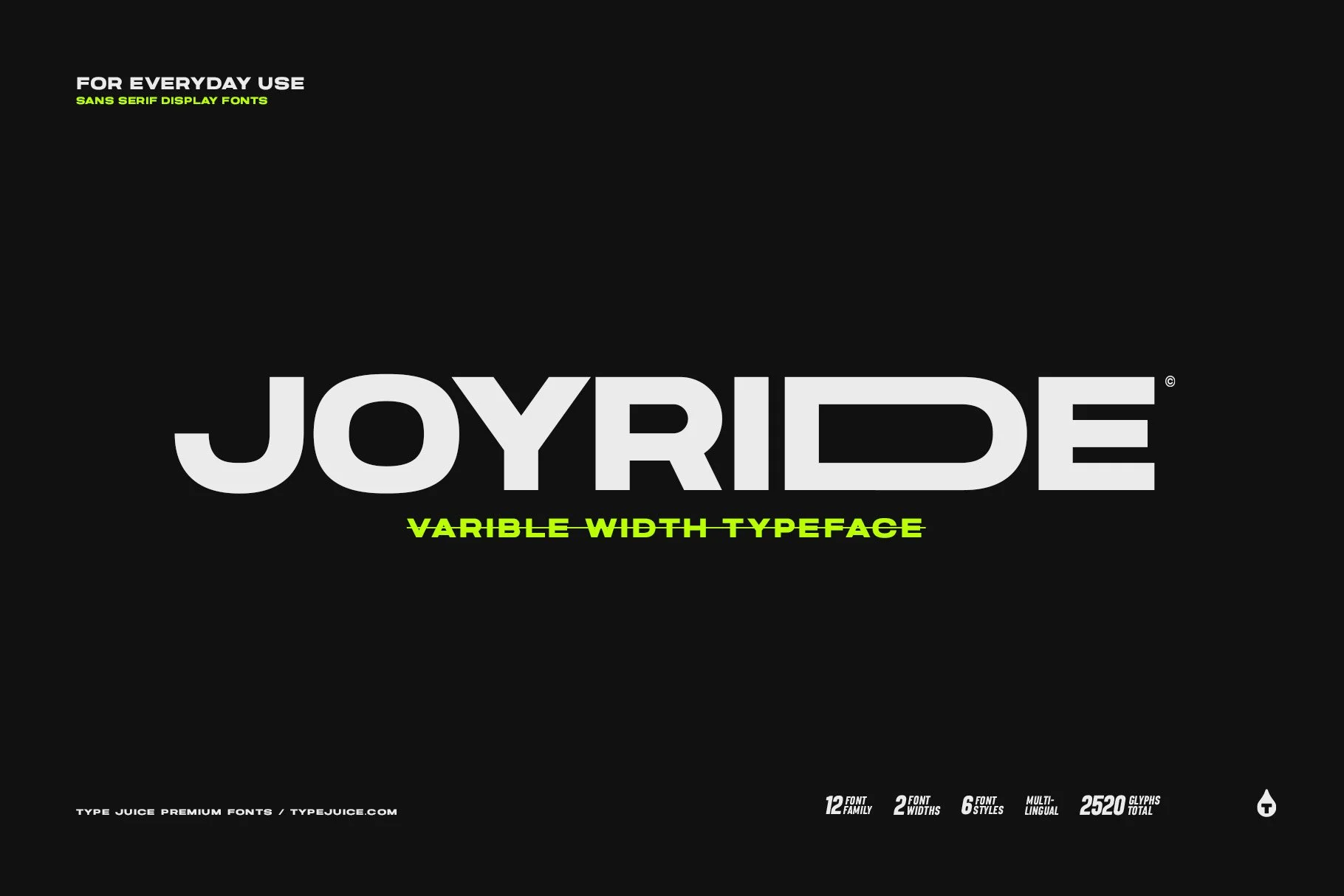 Joyride Extended Typeface - Image 1