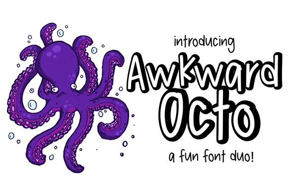 Awkward Octo Font Duo - Image 1